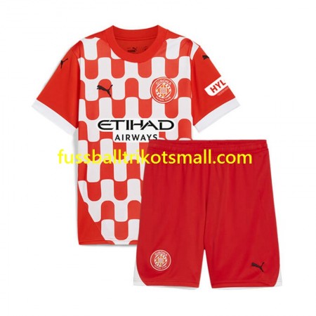 Fußballtrikots Girona Kinder 2024-2025 Kurzarm Heimtrikotsatz kaufen